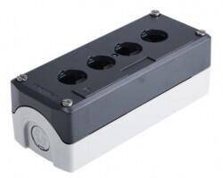 XALD04 SCHNEIDER ELECTRIC AÇIK GRİ TABANLI KOYU GRİ BOŞ MUHAFAZA KAPAĞI 4 KESİM 3389110114836 - 1