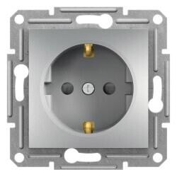 EPH2900261 SCHNEIDER ELECTRIC ASFORA ALÜMİNYUM TOPRAKLI PRİZ (ÇERÇEVESİZ) 3606480728679