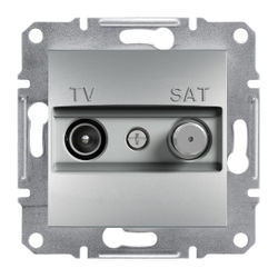 EPH3400361 SCHNEIDER ELECTRIC ASFORA ALÜMİNYUM TV-SAT PRİZİ 8DB GEÇİŞLİ 3606480728792 - 1