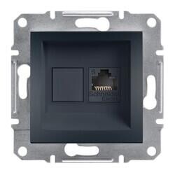 EPH4700171 SCHNEIDER ELECTRIC ASFORA ANTRASİT TEKLİ RJ45 CAT6 UTP DATA PRİZİ 3606480729775