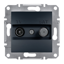 EPH3400171 SCHNEIDER ELECTRIC ASFORA ANTRASİT TV-SAT PRİZİ 1DB SONLU 3606480729676 - 1