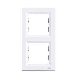 EPH5810221 SCHNEIDER ELECTRIC ASFORA BEYAZ İKİLİ DİKEY ÇERÇEVE 3606480527340 - 1
