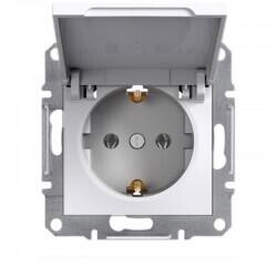 EPH3170121 SCHNEIDER ELECTRIC ASFORA BEYAZ KAPAKLI TOPRAKLI PRİZ (ÇERÇEVESİZ) 3606480987120