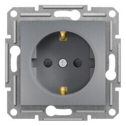 EPH2900262 SCHNEIDER ELECTRIC ASFORA ÇELİK ÇOCUK KORUMALI TOPRAKLI PRİZ (ÇERÇEVESİZ)