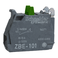 ZBE101 SCHNEIDER ELECTRIC BAŞLIK ÇAP 22 İÇİN TEK KONTAK BLOĞU 1NA VİDA KELEPÇESİ TERMİNALİ 3389110089479 - 1