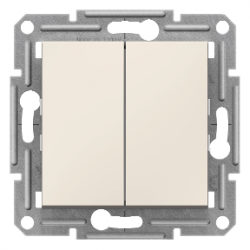 EPH0670123 SCHNEIDER ELECTRIC ASFORA KREM İKİLİ VAVİEN (ÇERÇEVESİZ) 3606480986796