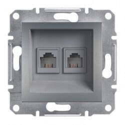 EPH4200162 SCHNEIDER ELECTRIC ASFORA PLUS 2*RJ45 CAT6 UTP DATA PRİZİ BRONZ ÇERÇEVESİZ 3606480730603 - 1