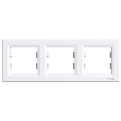 EPH5800321 SCHNEIDER ELECTRIC ASFORA BEYAZ ÜÇLÜ YATAY ÇERÇEVE 3606480527203 - 1