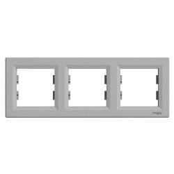 EPH5800361 SCHNEIDER ELECTRIC ASFORA ALÜMİNYUM ÜÇLÜ YATAY ÇERÇEVE 3606480728969 - 1