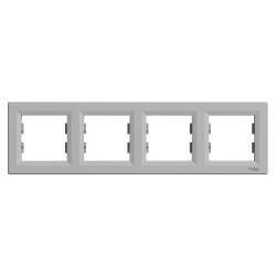 EPH5800461 SCHNEIDER ELECTRIC ASFORA ALÜMİNYUM DÖRTLÜ YATAY ÇERÇEVE 3606480728976 - 1