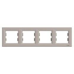 EPH5800469 SCHNEIDER ELECTRIC ASFORA BRONZ DÖRTLÜ YATAY ÇERÇEVE 3606480728105 - 1