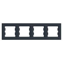 EPH5800471 SCHNEIDER ELECTRIC ASFORA ANTRASİT DÖRTLÜ YATAY ÇERÇEVE 3606480729843