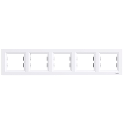 EPH5800521 SCHNEIDER ELECTRIC ASFORA BEYAZ BEŞLİ YATAY ÇERÇEVE 3606480527241 - 1