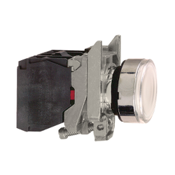 XB4BW3165 SCHNEIDER ELECTRIC IŞIKLI YAYLI BUTON BEYAZ 22 MM 250V BESLEMELİ AMPULSÜZ 3389110887303 - 1