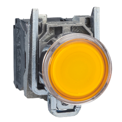 XB4BW35M5 SCHNEIDER ELECTRIC IŞIKLI YAYLI BUTON SARI 22 MM 230V AC LEDLİ 3389110892154