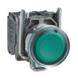 XB4BW3365 SCHNEIDER ELECTRIC IŞIKLI YAYLI BUTON YEŞİL 22 MM 250V BESLEMELİ AMPULSÜZ 3389110887297 - 1