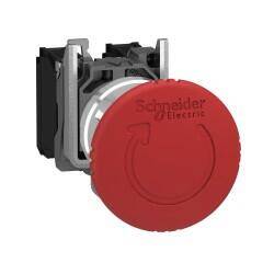 XB4BS84441 SCHNEIDER ELECTRIC KIRMIZI ÇAP 40 ACİL DURDURMA BUTON ÇAP 22 TETİK MANDLLM DÖND SERB BIRAKILN 1NA+2NK 3389110966244 - 1