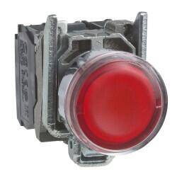 XB4BW3465 SCHNEIDER ELECTRIC KIRMIZI SIVA ALTI EKSİKSİZ IŞIKLI BUTON ÇAP 22 YAYLI DÖNÜŞ 1NA 1NK 250V 3389110887310 - 1