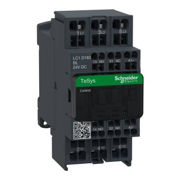 LC1D18 SCHNEIDER ELECTRIC 3BL TESYS D KONTAKTÖR 18A AC3 24VDC DÜŞTÜK 3389110808919 - 1