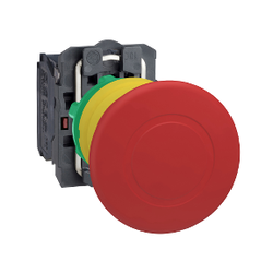 XB5AS8445 SCHNEIDER ELECTRIC MANTAR KAFALI KALICI ÇEVİR-ÇEK ACİL DURDURMA BUTONU PLASTİK SERİ 40MM 1NA/1NK 3389110903720 - 1