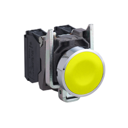 XB4BA51 SCHNEIDER ELECTRIC SARI YAYLI BUTON 22 MM 1NA 3389110118384 - 1