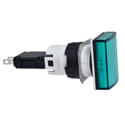 XB6DV3BB SCHNEIDER ELECTRIC SİNYAL LAMBASI YEŞİL DİKDÖRTGEN 12?24V AC-DC LEDLİ 3389110764482 - 1
