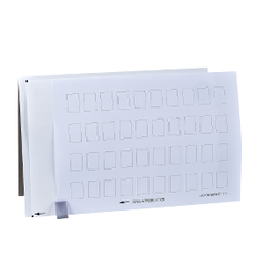 ZBY5100 SCHNEIDER ELECTRIC YAZI TUTUCU 30 X 50 MM İÇİN 40 SAYFALI İŞARETSİZ YAZILAR 18 X 27 MM 3389110098631 - 1