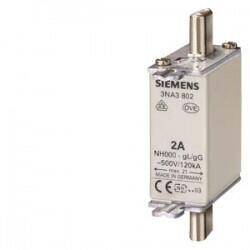 3NA3803 SIEMENS 10A BOY 000 GENİŞLİK 21MM STEATİT SERAMİK GÖVDELİ NH-BIÇAKLI SİGORTA BUŞONU 4001869056807 - 1