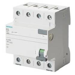 5SV5344-6 SIEMENS 4X40A 400V 30mA A FI TİPİ 70MM TRİFAZE 3FAZ-NÖTR BAĞLANTILI KAÇAK AKIM KORUMA RÖLESİ - 1