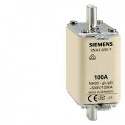 3NA3832 SIEMENS BOY 00 125A 30MM STEARİT SERAMİK GÖVDELİ NH BIÇAKLI SİGORTA BUŞONU 4001869057255 - 1