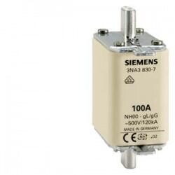 3NA3836 SIEMENS BOY 00 160A 30MM STEATİT SERAMİK GÖVDELİ NH BIÇAKLI SİGORTA BUŞONU 4001869020013