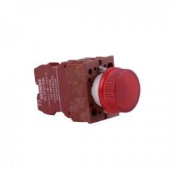 3SB1204-6CC06 SIEMENS KIRMIZI SİNYAL LAMBASI (SOKET VE KAİDE) KOMPLE SİNYAL LAMBASI IP 65 KORUMALI KOMPLE - 1