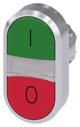 3SU1050-3AB42-0AK0 SIEMENS KIRMIZI-YEŞİL 0-1 YAZILI METAL İKİZ BUTON SIRIUS ACT 4011209972872