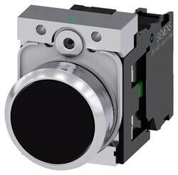 3SU1150-0AB10-1BA0 SIEMENS METAL KOMPLE YAY DÖNÜŞLÜ BUTONLAR SIYAH SIRIUS ACT 4011209958289