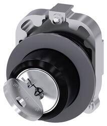 3SU1060-4LF11-0AA0 SIEMENS SİRİUS ACT MAT METAL YASSI TİP 30MM RONIS 0-1 POZİSYONLU KİLİTLİ KALICI MANDAL BUTON 4011209968455 - 1