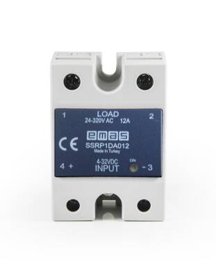SSRP1DA012 EMAS SSR SERİSİ KLEMENSLİ 24-320V 12A SOLİD STATE RÖLE - 1
