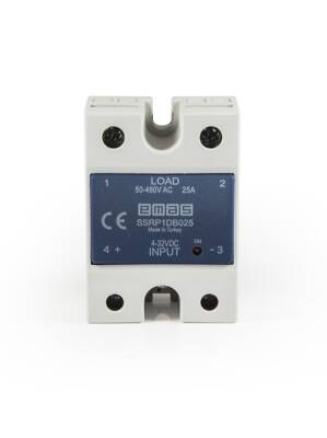 SSRP1DB025 EMAS SSR SERİSİ KLEMENSLİ 50-480V 25A SOLİD STATE RÖLE - 1