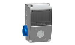 3318-002-1111 TP ELECTRIC 130X220 MAKİNA PRİZ YUVASI (BOŞ) ÖN+PANO PRİZİ 1X16 2 YAN 8693151118148