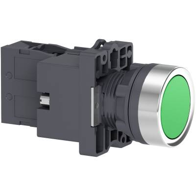 XA2EW33B1 SCHNEIDER ELECTRIC YEŞİL IŞIKLI YAYLI BUTON Ø22 24V AC/DC 1NA - 1