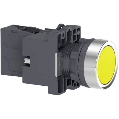 XA2EW35B1 SCHNEIDER ELECTRIC SARI IŞIKLI YAYLI BUTON Ø22 24V AC/DC 1NA - 1