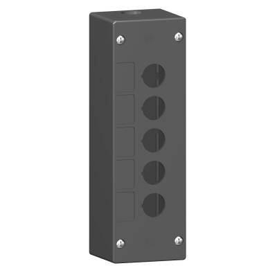 XALG05 SCHNEIDER ELECTRIC AĞIR ORTAM KOŞULLARI İÇİN 22MM 5 KESİM PLASTİK SİYAH BOŞ KONTROL İSTASYONU - 1